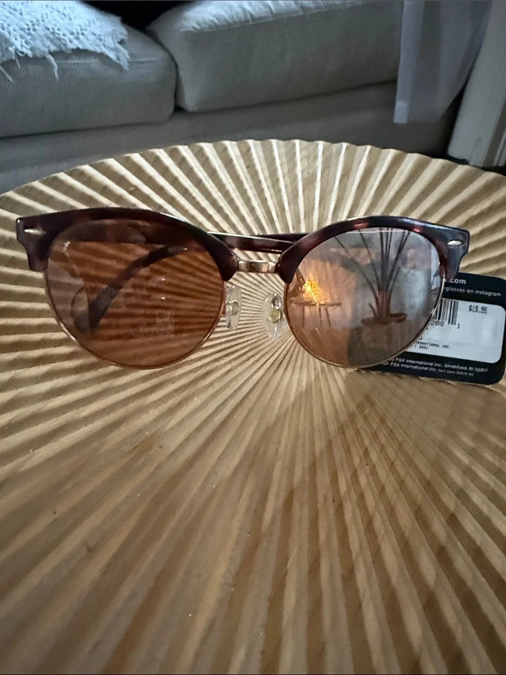 Classic Brown Men’s Sunglasses - Polarized Round Frame
